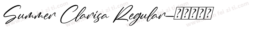 Summer Clarisa Regular字体转换
